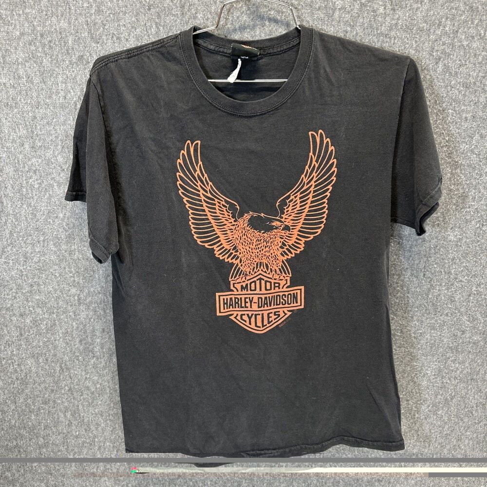 Harley Davidson Eagle Sun Fade Eden Prarie MN USA Biker Tee Short Sleeve Men's M